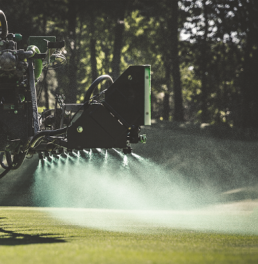 LESCO sprayer on golf course 